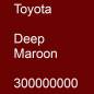 Preview: Toyota, Deep Maroon, 300000000.